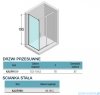 Novellini Kali PH+FH kabina 155x100 profile czarne KALIPH151-1H/KALIFH98-1H